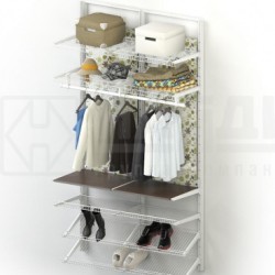 Гардеробная для коротких вещей с полной для обуви